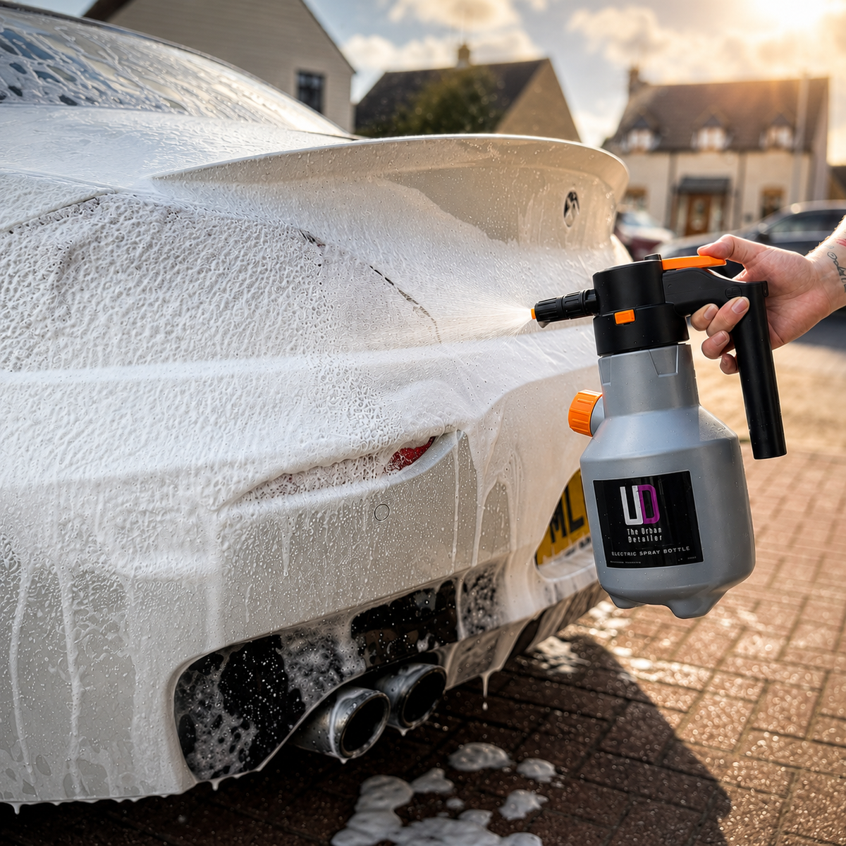 Foam anywhere. No pressure washer needed.